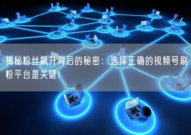 揭秘粉丝飙升背后的秘密：选择正确的视频号刷粉平台是关键！