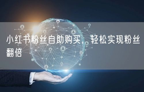 小红书粉丝自助购买，轻松实现粉丝翻倍