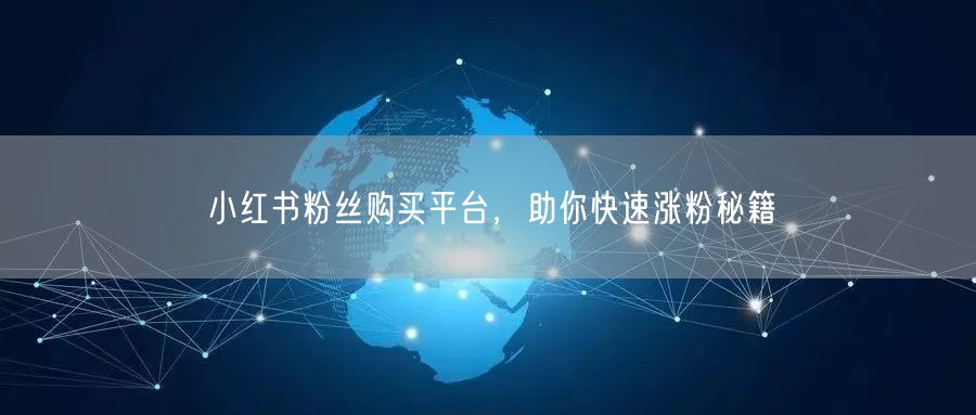 小红书粉丝购买平台，助你快速涨粉秘籍