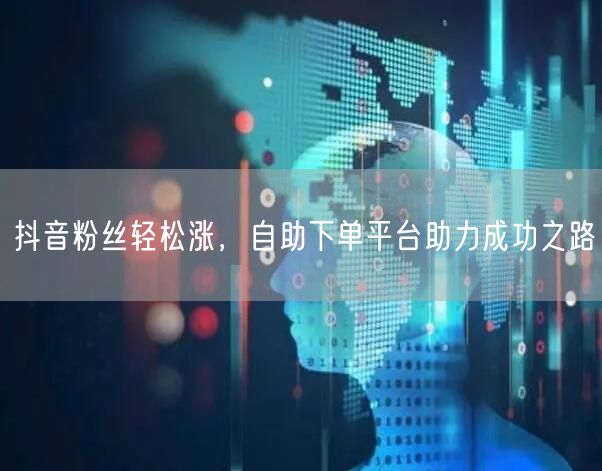 抖音粉丝轻松涨，自助下单平台助力成功之路