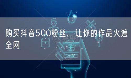 购买抖音500粉丝，让你的作品火遍全网